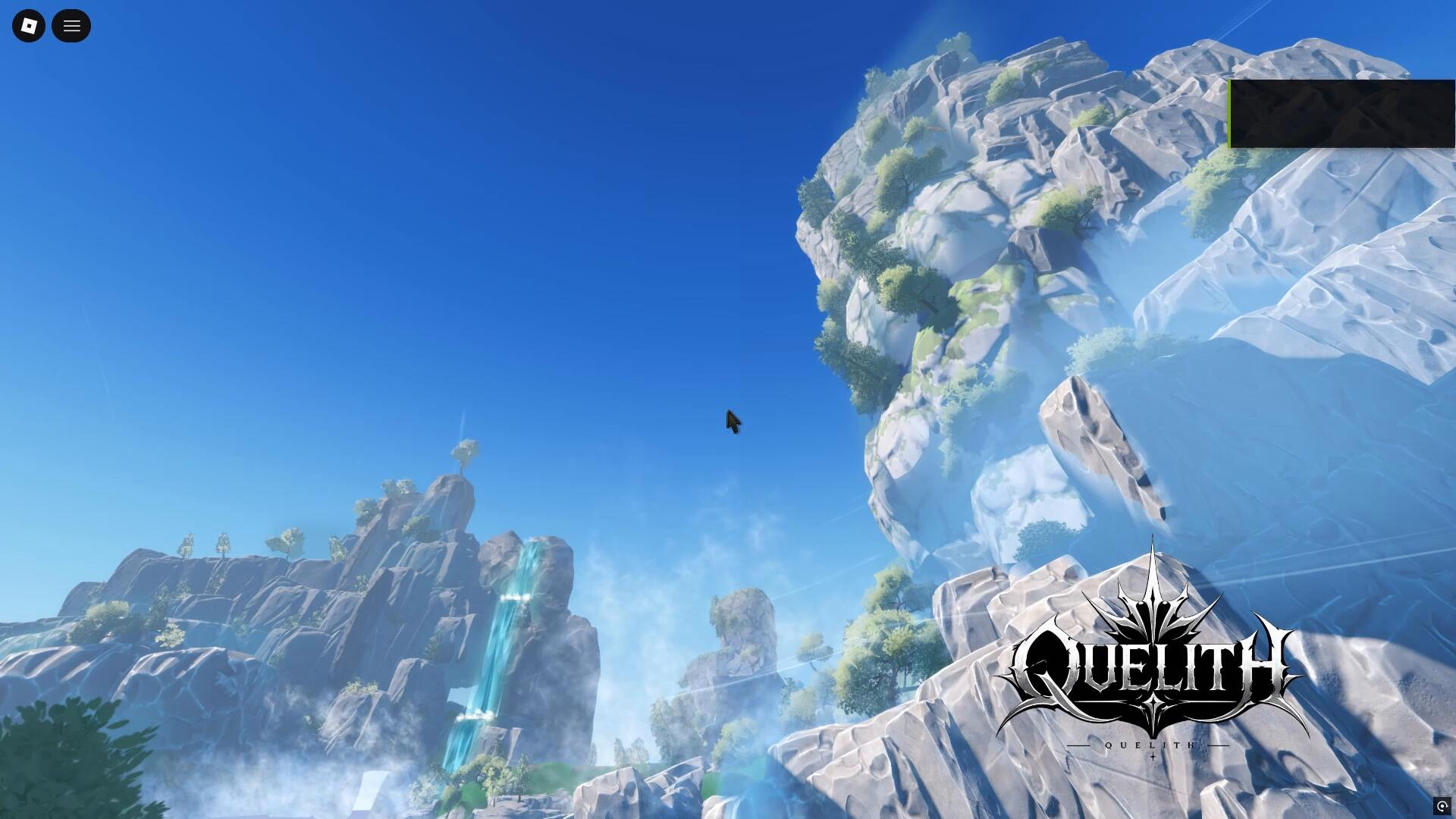 Stylized Serene Waterfall